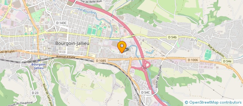localisation de l'entreprise MERMOZ ENNOBLISSEMENT à BOURGOIN-JALLIEU