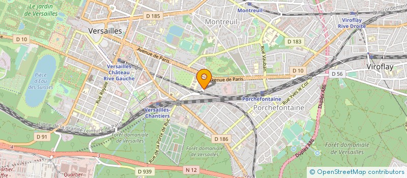 localisation de l'entreprise MERMOZ INFORMATIQUE à VERSAILLES