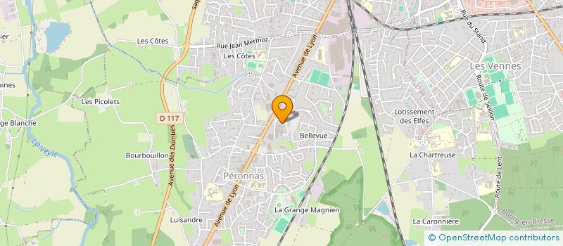 localisation de l'entreprise MERMOZ PAYS DE L'AIN à PERONNAS