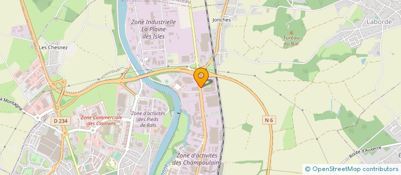 localisation de l'entreprise MERMOZ PRODUCTION à AUXERRE