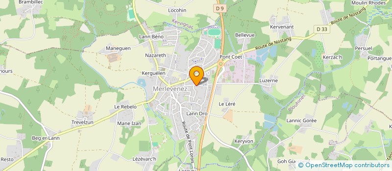 localisation de l'entreprise MERNOS à MERLEVENEZ