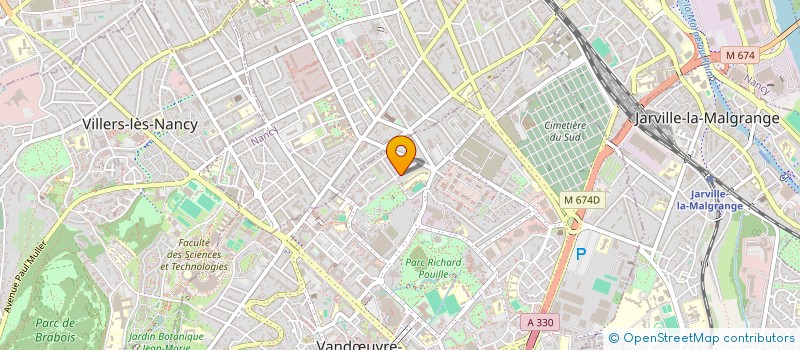 localisation de l'entreprise MERO  VANDOEUVRE LES NANCY