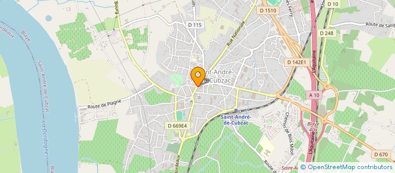 localisation de l'entreprise MERO CONSTRUCTION à SAINT-ANDRE-DE-CUBZAC
