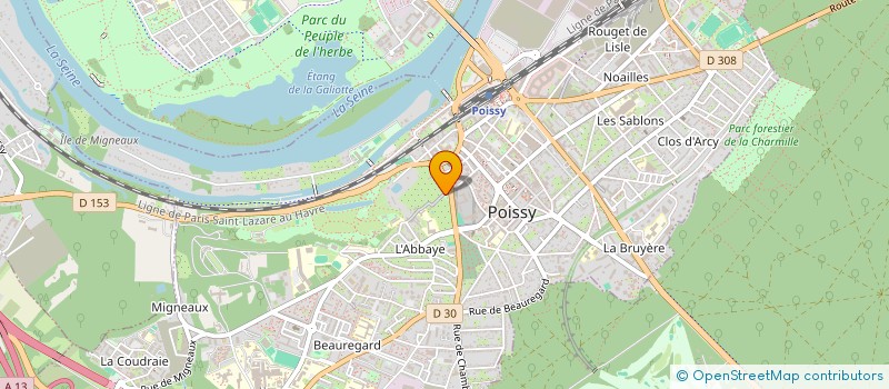 localisation de l'entreprise MEROE  POISSY