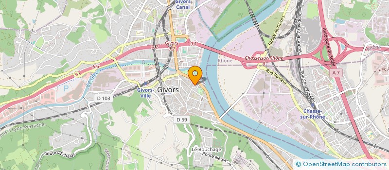 localisation de l'entreprise MEROPS à GIVORS