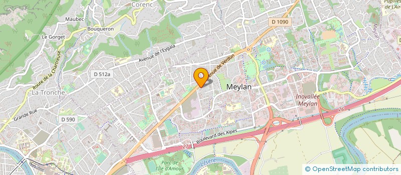 localisation de l'entreprise MEROPY  MEYLAN