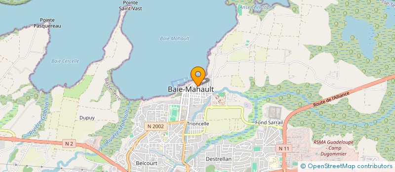 localisation de l'entreprise MEROSIER MULTI SERVICE à BAIE-MAHAULT