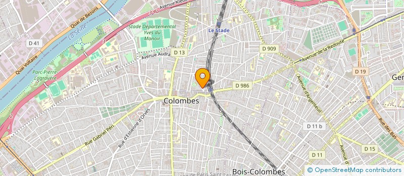 localisation de l'entreprise MEROU PRODUCTIONS à COLOMBES
