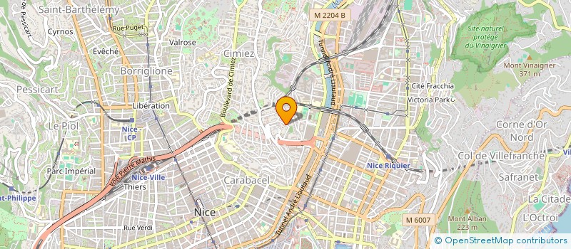localisation de l'entreprise MERRA ET CIE à NICE