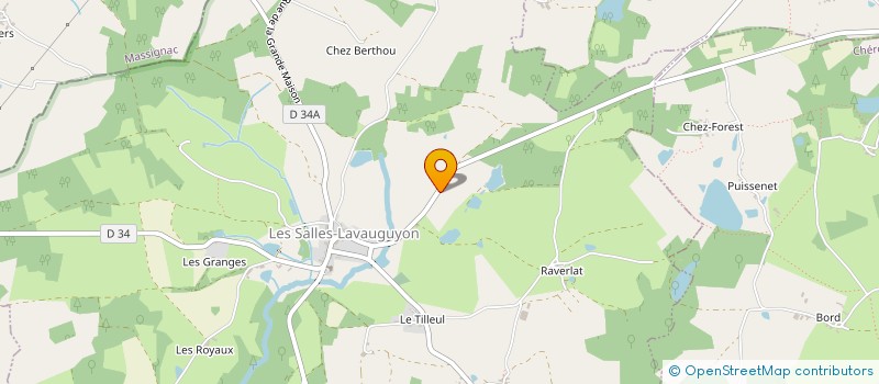 localisation de l'entreprise MERRAINS DU PERIGORD à LES SALLES-LAVAUGUYON