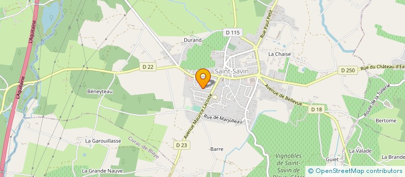 localisation de l'entreprise MERRANDERIE BENOIT CLAIRAC  SAINT-SAVIN