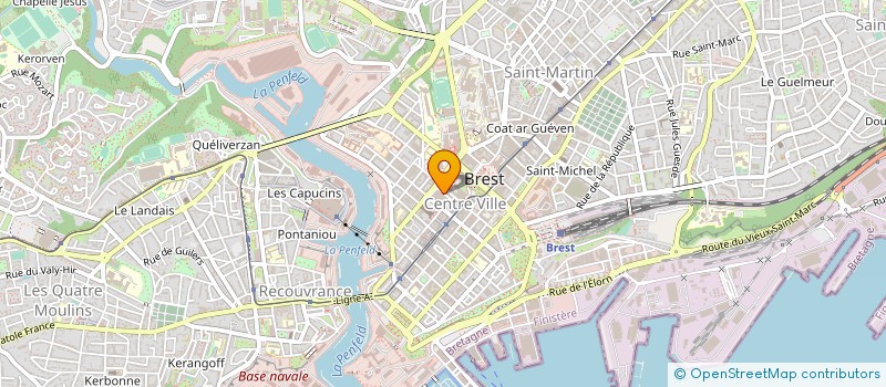 localisation de l'entreprise MERRIEN à BREST