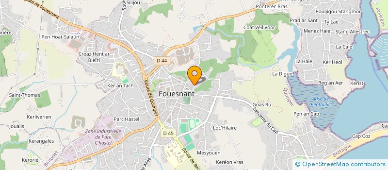 localisation de l'entreprise MERRIEN ENTRETIEN  FOUESNANT