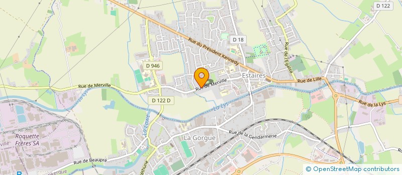 localisation de l'entreprise MERRIS LIVRES à ESTAIRES