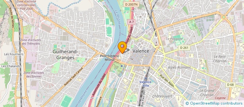 localisation de l'entreprise MERRYBELLE à VALENCE