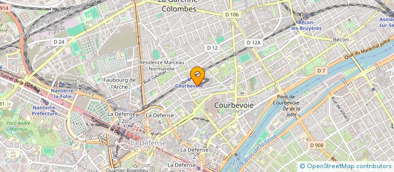 localisation de l'entreprise MERRYL MARCOUT CONSEIL à COURBEVOIE