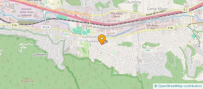 localisation de l'entreprise MERRYOGA  LA PENNE-SUR-HUVEAUNE