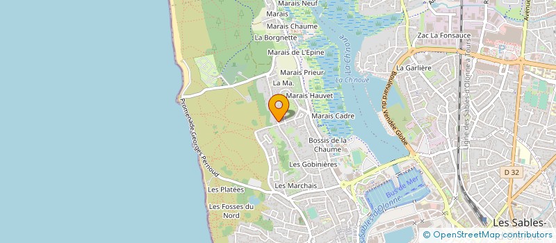 localisation de l'entreprise MERS CROISEES à LES SABLES D'OLONNE