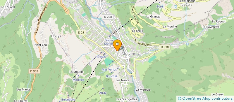 localisation de l'entreprise MERS & MONTAGNES à MORZINE