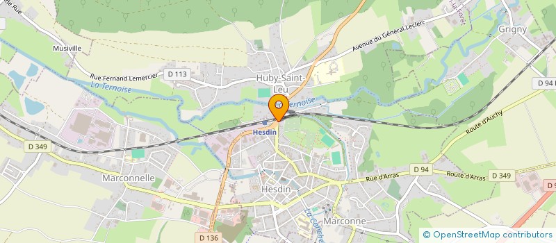 localisation de l'entreprise MERSCH à HESDIN