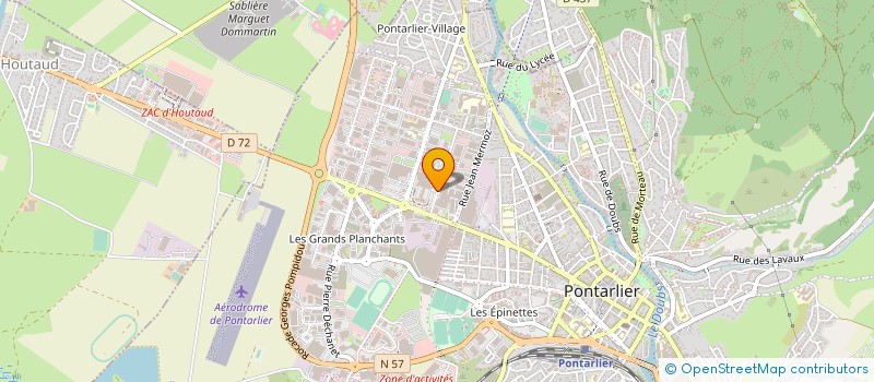 localisation de l'entreprise MERSEN FRANCE PONTARLIER SAS à PONTARLIER