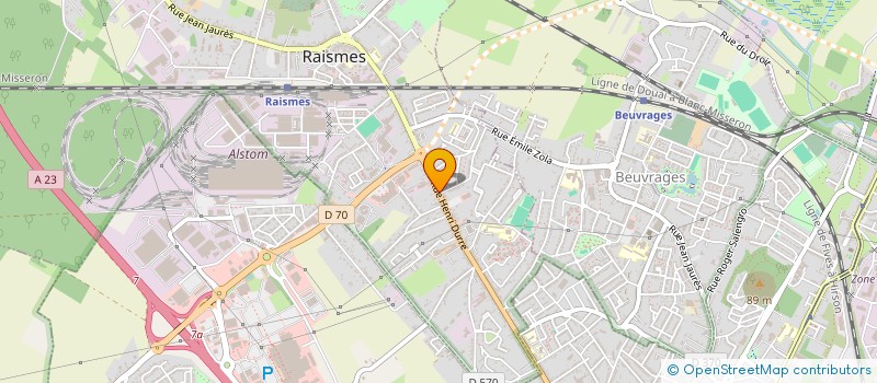 localisation de l'entreprise MERSINI  RAISMES