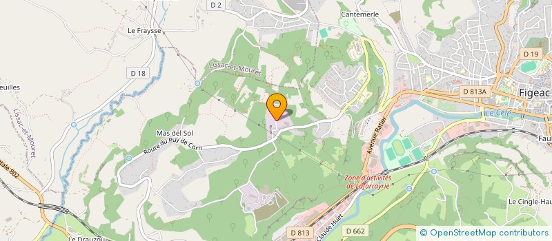 localisation de l'entreprise MERTZ CARRELAGE  FIGEAC