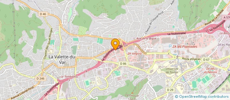 localisation de l'entreprise MERU  LA VALETTE DU VAR