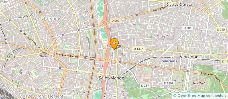 localisation de l'entreprise MERU à SAINT-MANDE