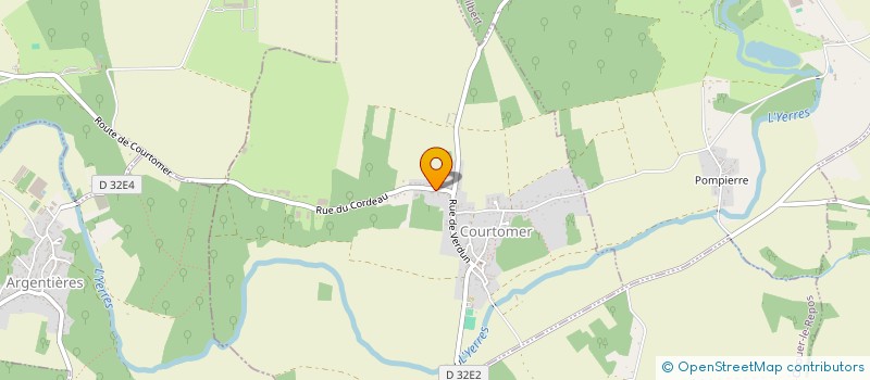 localisation de l'entreprise MERUGES à COURTOMER