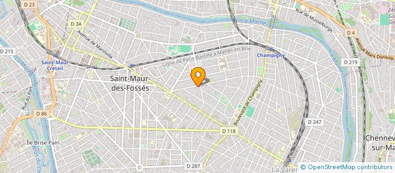 localisation de l'entreprise MERVE à SAINT-MAUR-DES-FOSSES