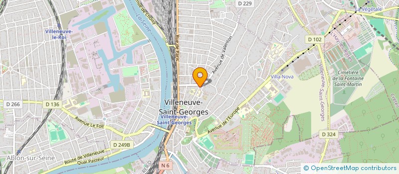 localisation de l'entreprise MERVE à VILLENEUVE-SAINT-GEORGES