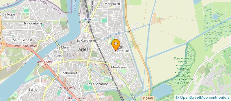 localisation de l'entreprise MERVEILLES VEGETALES à ARLES