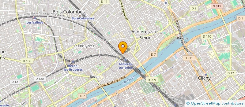 localisation de l'entreprise MERVEILLEUSE  ASNIERES-SUR-SEINE