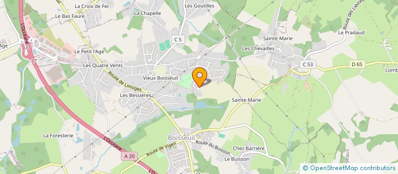 localisation de l'entreprise MERVENUS  BOISSEUIL