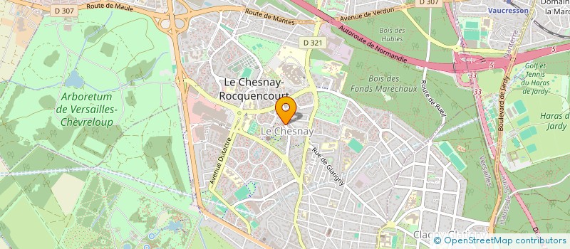 localisation de l'entreprise MERVILLE PEDIATRE & PA  LE CHESNAY-ROCQUENCOURT