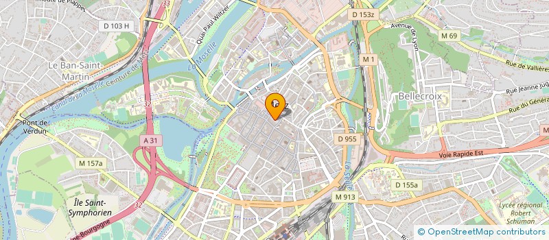 localisation de l'entreprise MERY  METZ