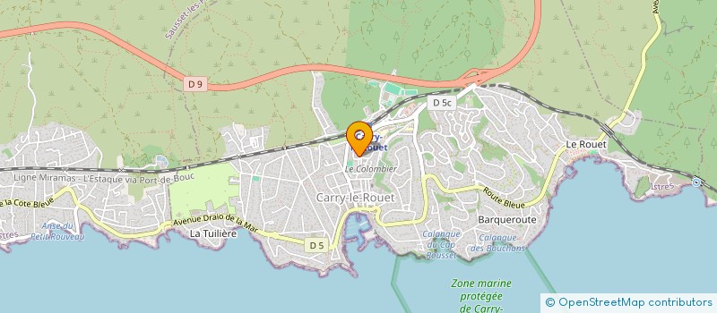 localisation de l'entreprise MERY  CARRY-LE-ROUET