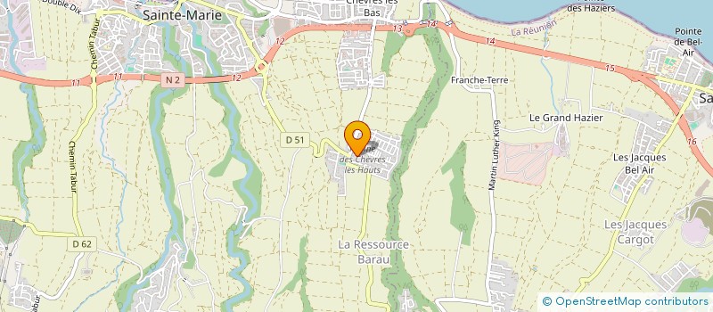 localisation de l'entreprise MERY à SAINTE-MARIE