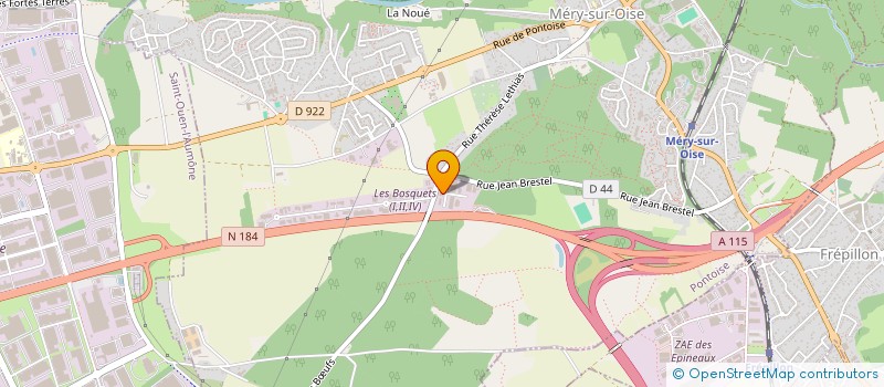 localisation de l'entreprise MERY PNG  MERY-SUR-OISE