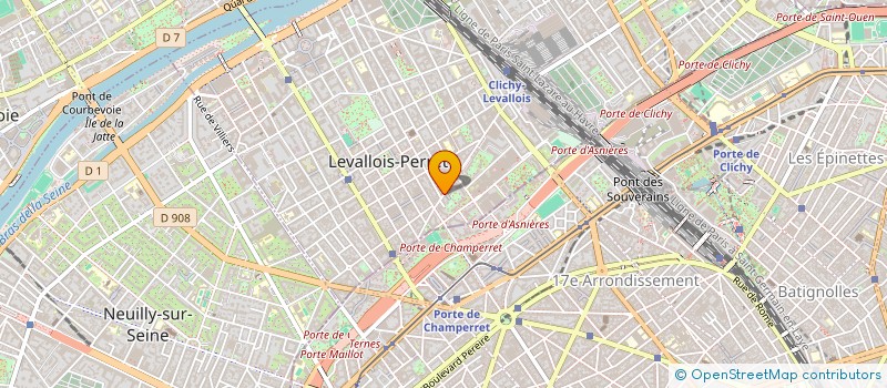 localisation de l'entreprise MERYL à LEVALLOIS-PERRET