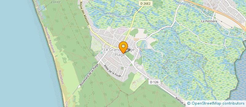 localisation de l'entreprise MERYLYA  LE GRAND-VILLAGE-PLAGE