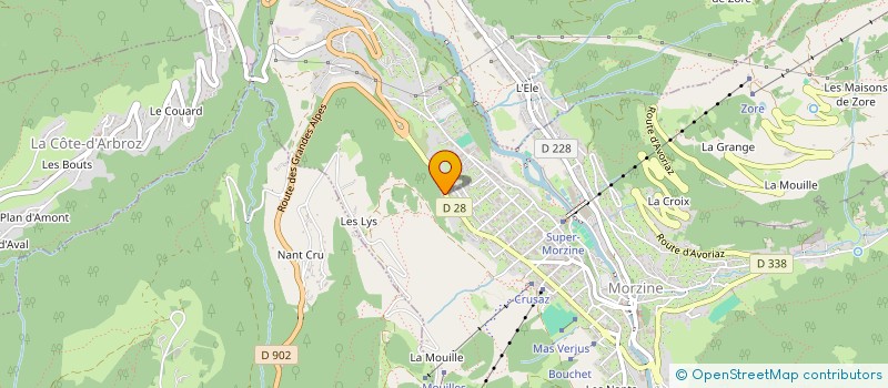 localisation de l'entreprise MERYNAF à MORZINE