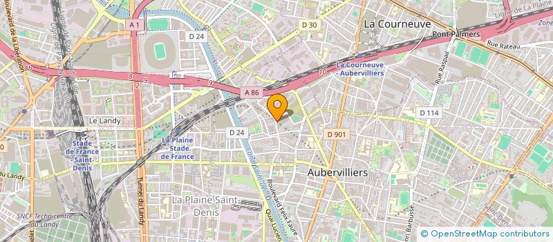 localisation de l'entreprise MES  AUBERVILLIERS