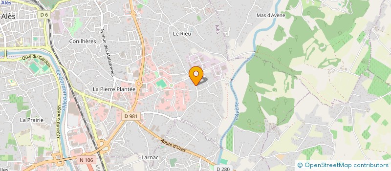 localisation de l'entreprise MES à ALES