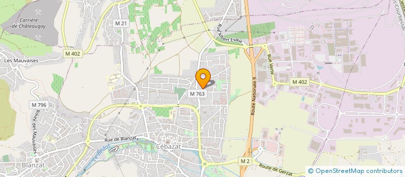 localisation de l'entreprise MES  CEBAZAT