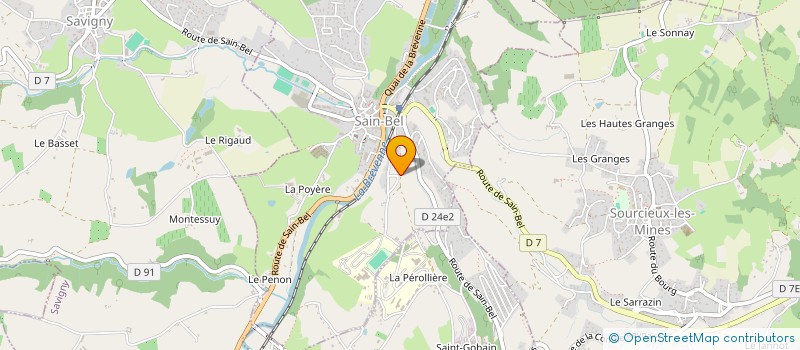 localisation de l'entreprise MES AMIS DE LA REGION VATOVAVY - DISTRICT MANANJARY - MADAGASCAR  SAIN-BEL