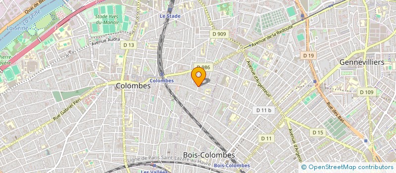 localisation de l'entreprise MES.ANGES à COLOMBES