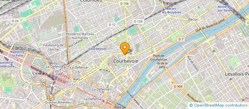 localisation de l'entreprise MES BATI  COURBEVOIE
