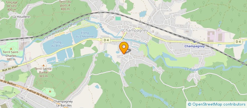 localisation de l'entreprise MES BRETELLES BRUNES ET DOREES  CHAMPAGNEY